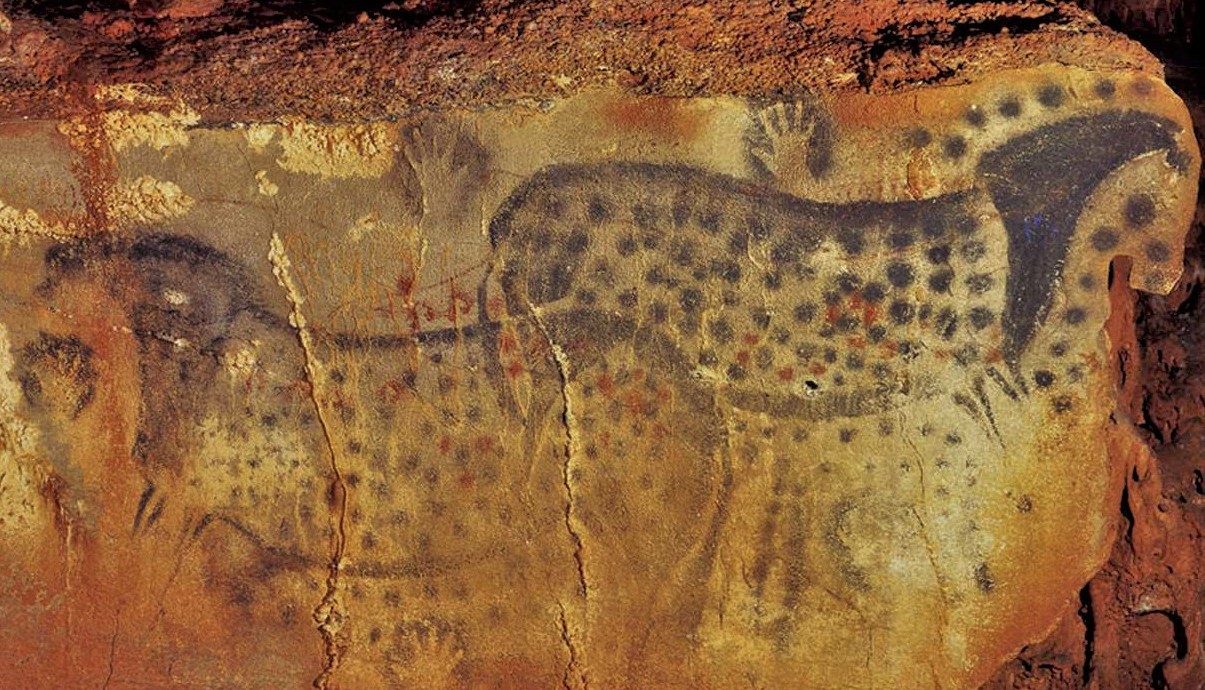 Cave Interior: Painting of Spotted Horses