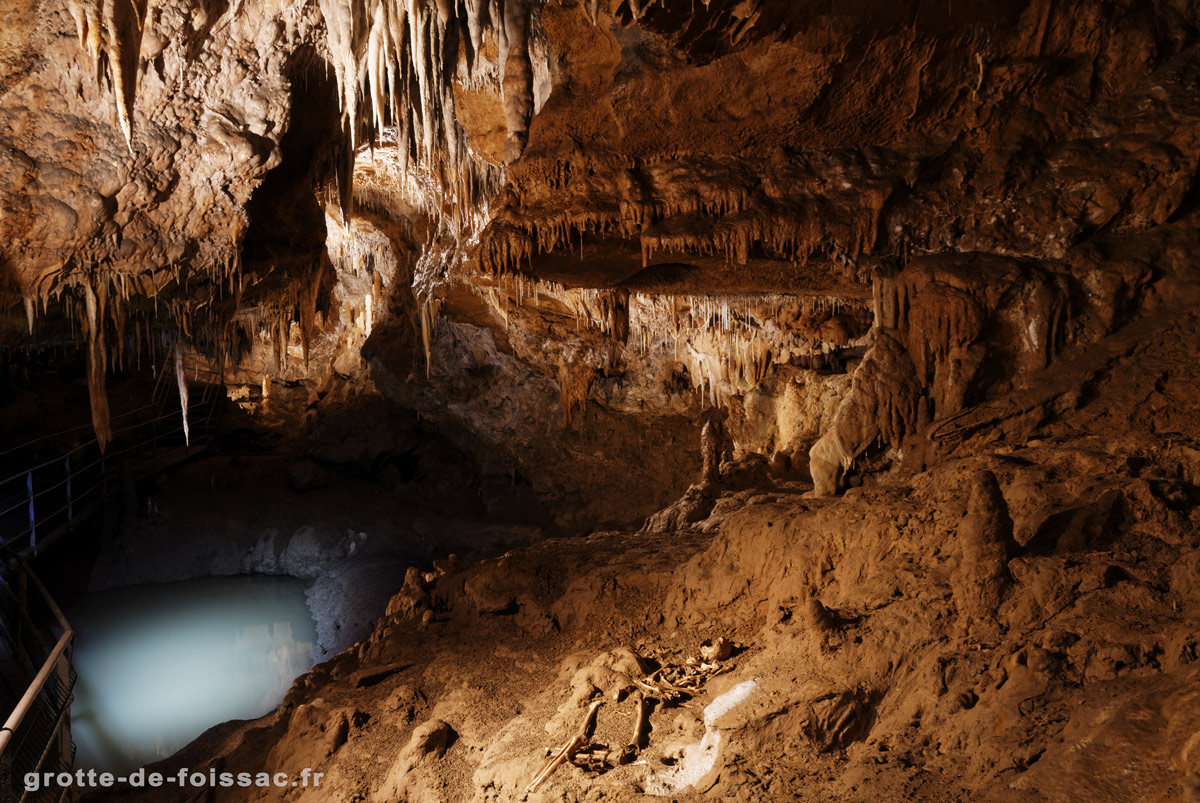Cave Interior and a Pool of Water